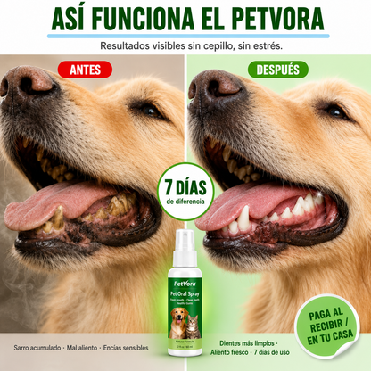 🐶 PetVora | Spray Bucal para Perros