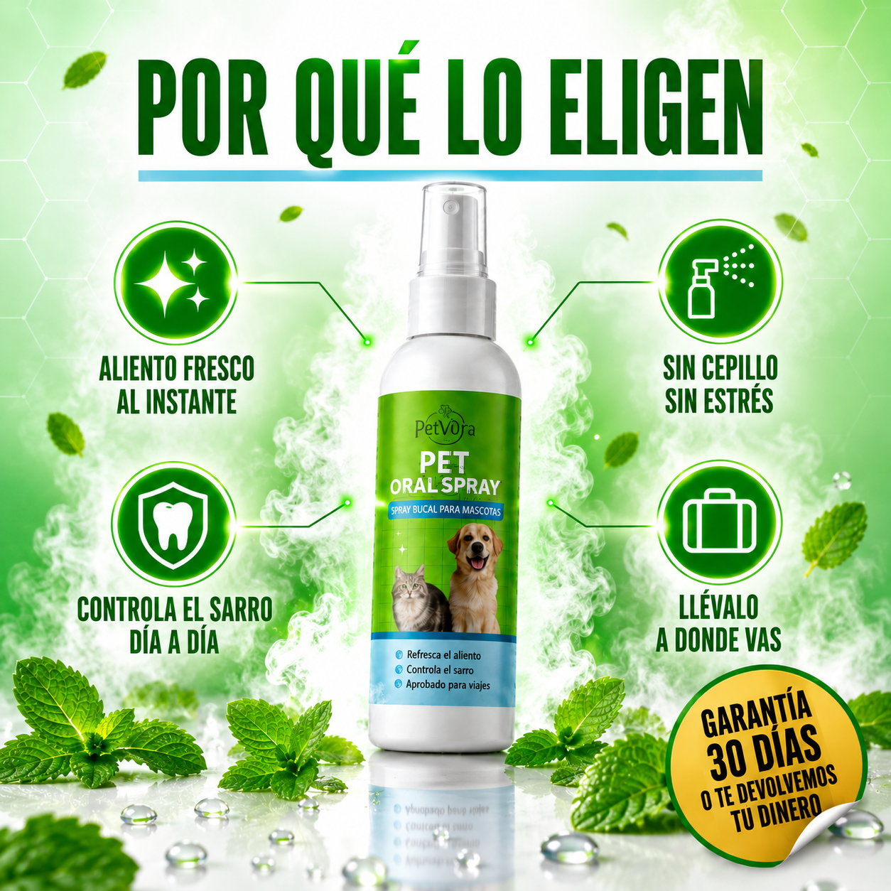🐶 PetVora | Spray Bucal para Perros